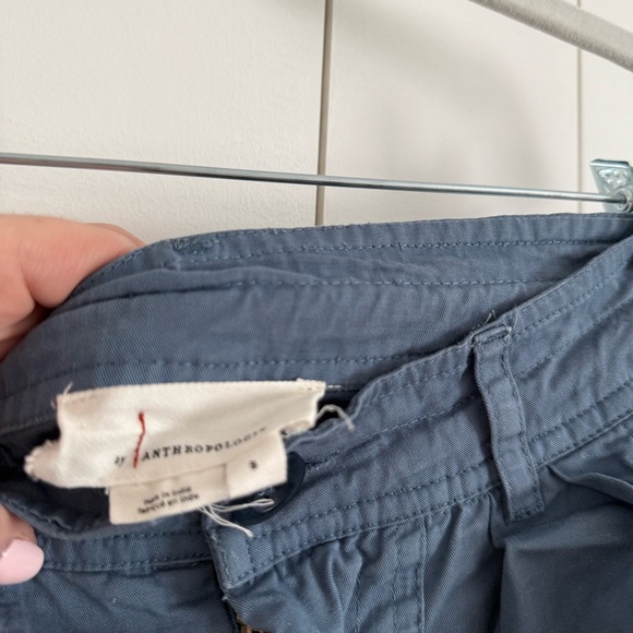 Anthropologie Eyelet Balloon Leg Pant Blue - Picture 2 of 3